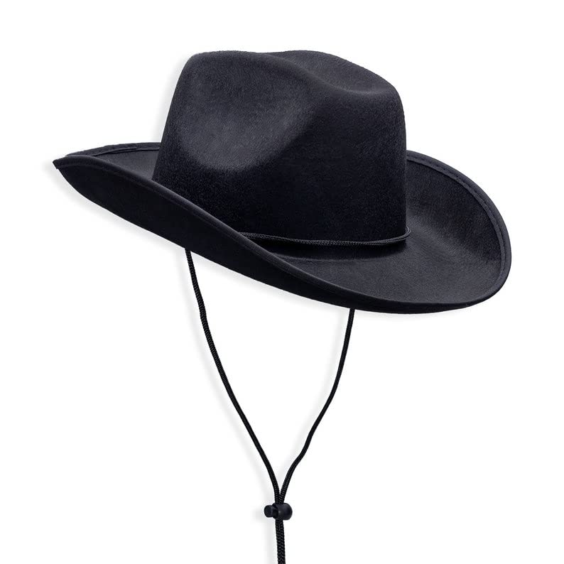 Stylish Plain Felt Cowboy & Cowgirl Hat for Men, Women and Teens | Western Studded Cowboy Hat in Adult Sizes | Perfect for Rodeo, Country Music Festivals & Western Themed Parties