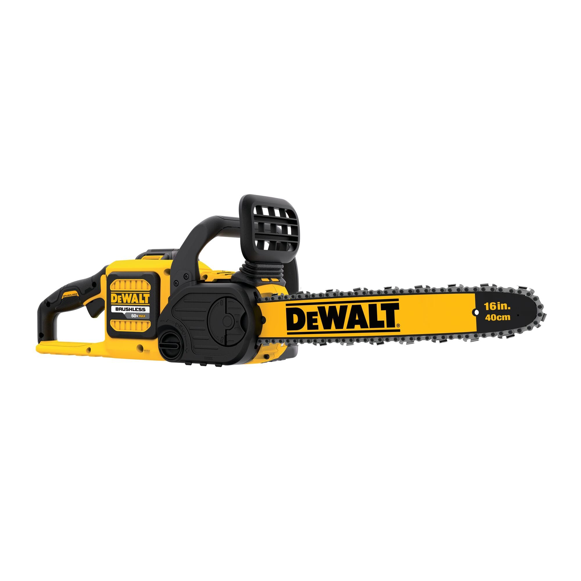 DEWALT FLEXVOLT 60V MAX* Brushless Chainsaw Kit (2.0 Ah) (DCCS670T1) - Cordless Electric Chainsaw for Tree Cutting, Wood Chopping & Yard Maintenance