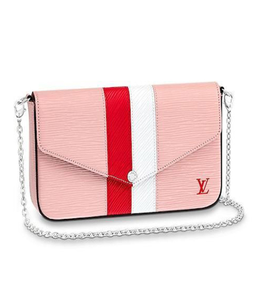 LV Pochette Felicie Epi Leather Crossbody Bag in Rose Ballerine - Perfect for Date Night, Parties & Everyday Elegance