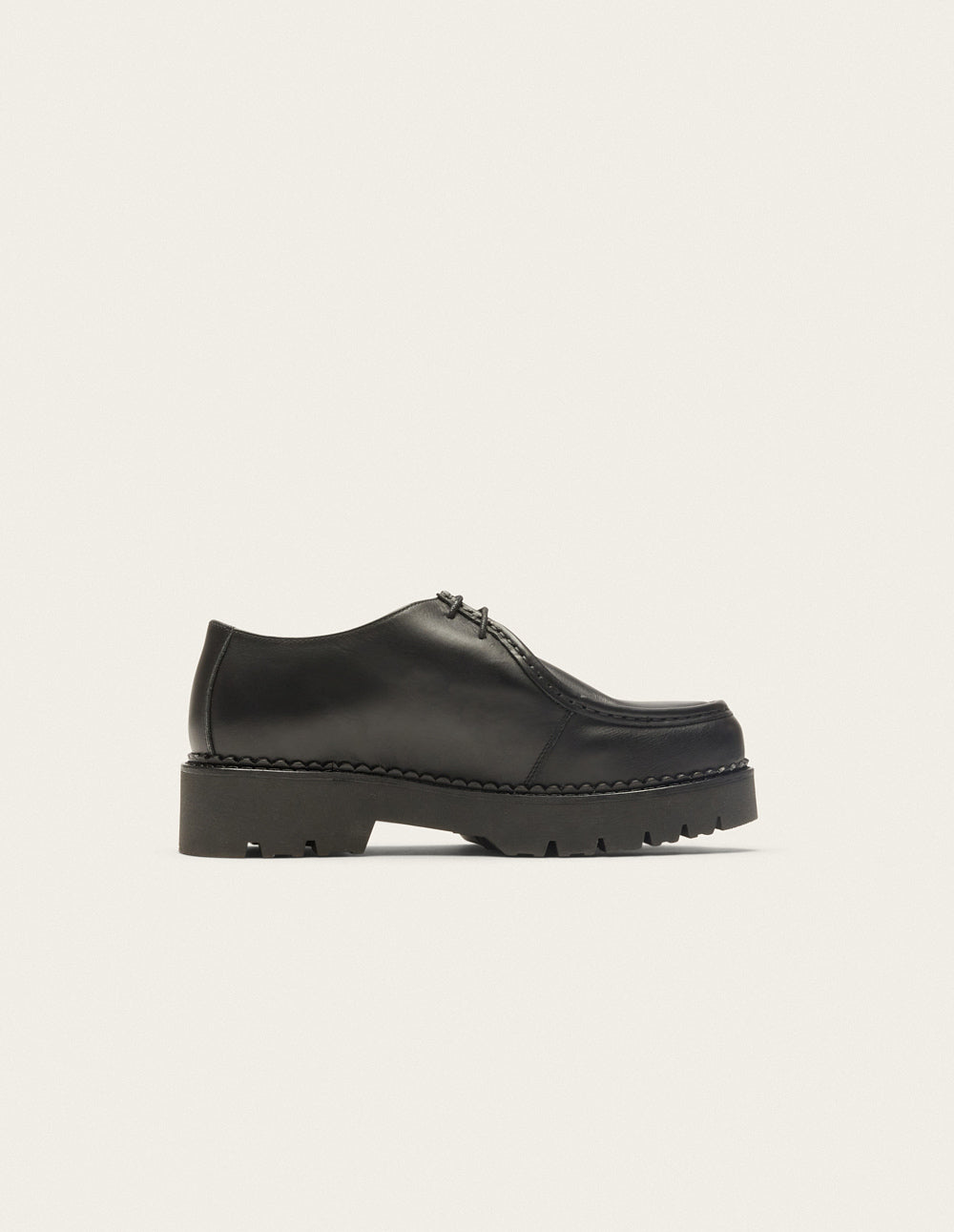 Black Leather Deborah Derbies - Stylish & Comfortable Men's Dress Shoes for Office, Business & Formal Occasions