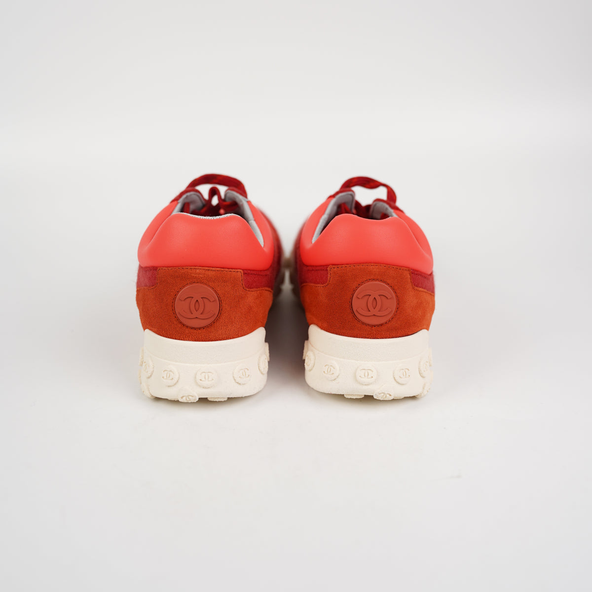 Chanel Orange Sneakers for Women - Size 39 US (7.5 UK) | Luxury Fashion Athletic Shoes for Casual Wear & Street Style
