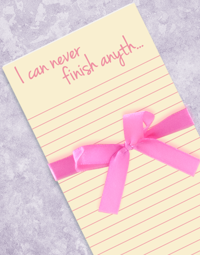 Finish Anything Shopping List Pads - 50 Sheets Per Pad, Tear-Off Notepad for Grocery Lists & Errands - Perfect for Kitchen, Office & Home Organization