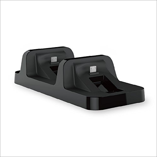 Dobe PS4 Dual Controller Charging Dock Station - Fast Charging Stand for PS4, PS4 Slim & PS4 Pro Controllers - Compact Design for Gaming Setup & Home Entertainment System