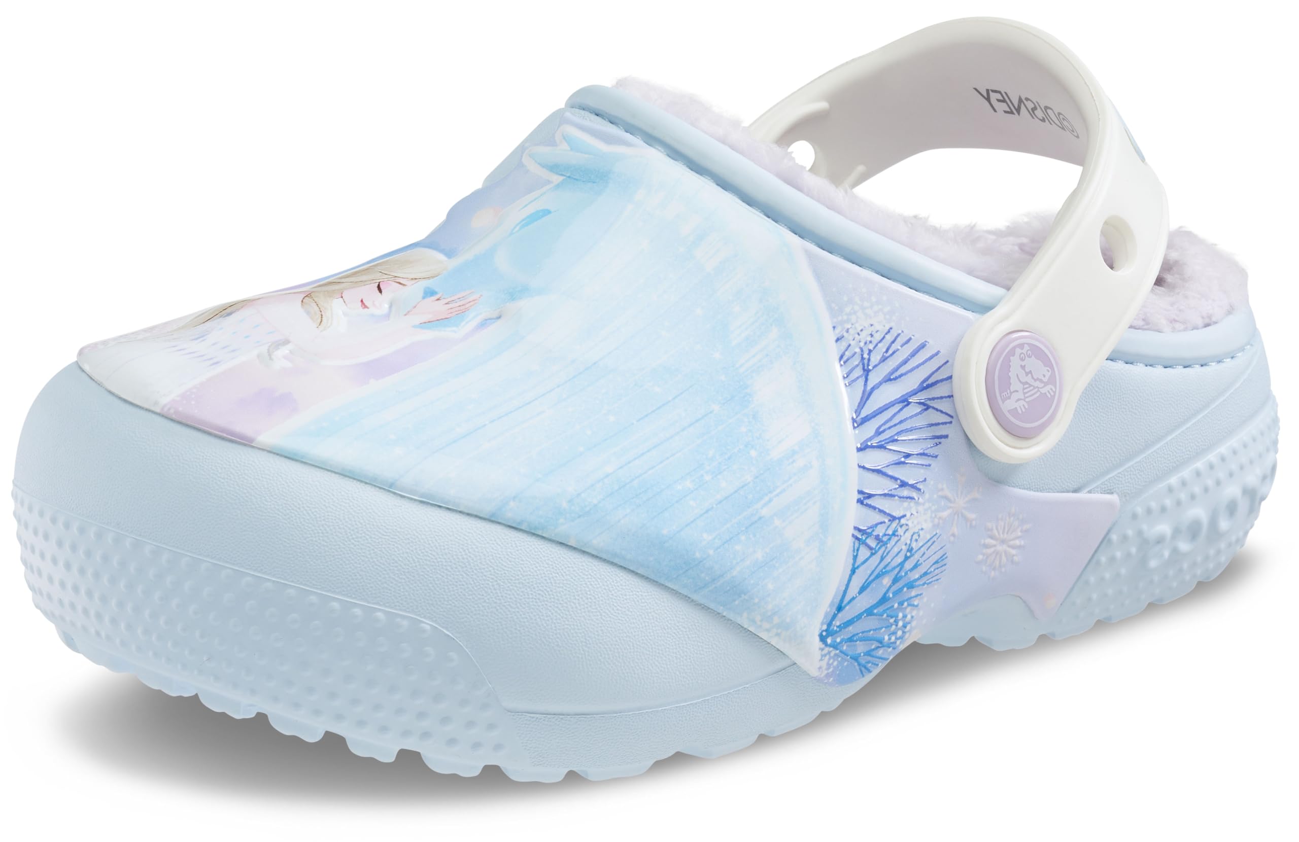 Crocs Unisex-Child Fun Lab Lined Disney Frozen II Clog - Kids' Comfortable Winter Shoes for Indoor & Outdoor Play, School & Disney Theme Park Visits