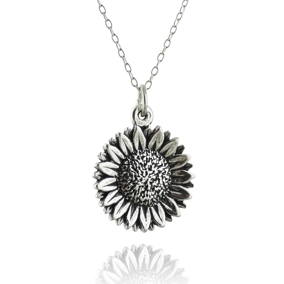 Sunflower Necklace for Women - Dainty Gold Plated Floral Pendant Jewelry - Perfect for Casual Wear, Date Nights & Gifts