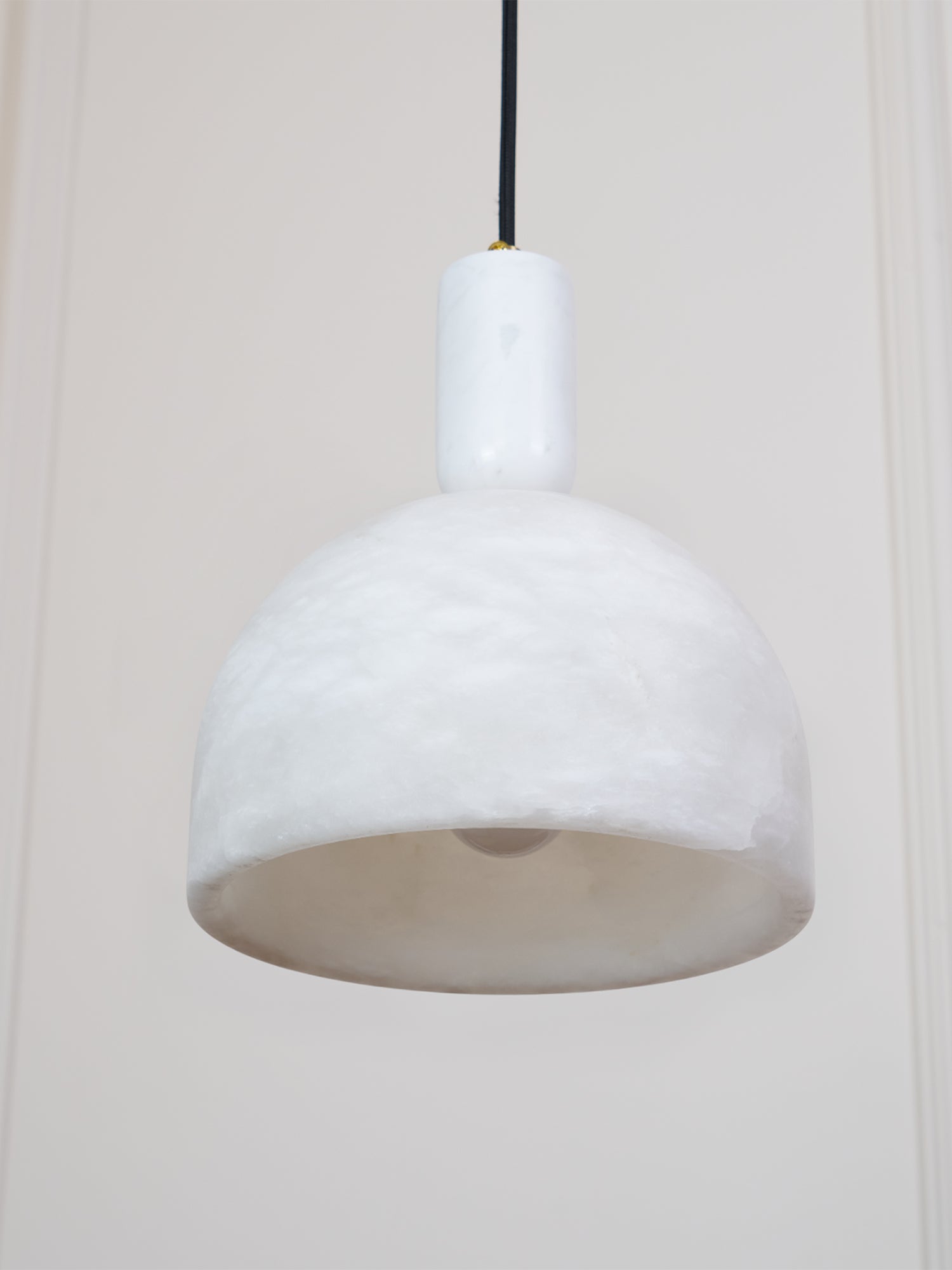 Blair Alabaster Pendant Light - Modern White Glass Ceiling Lamp for Dining Room, Kitchen Island & Bedroom Lighting