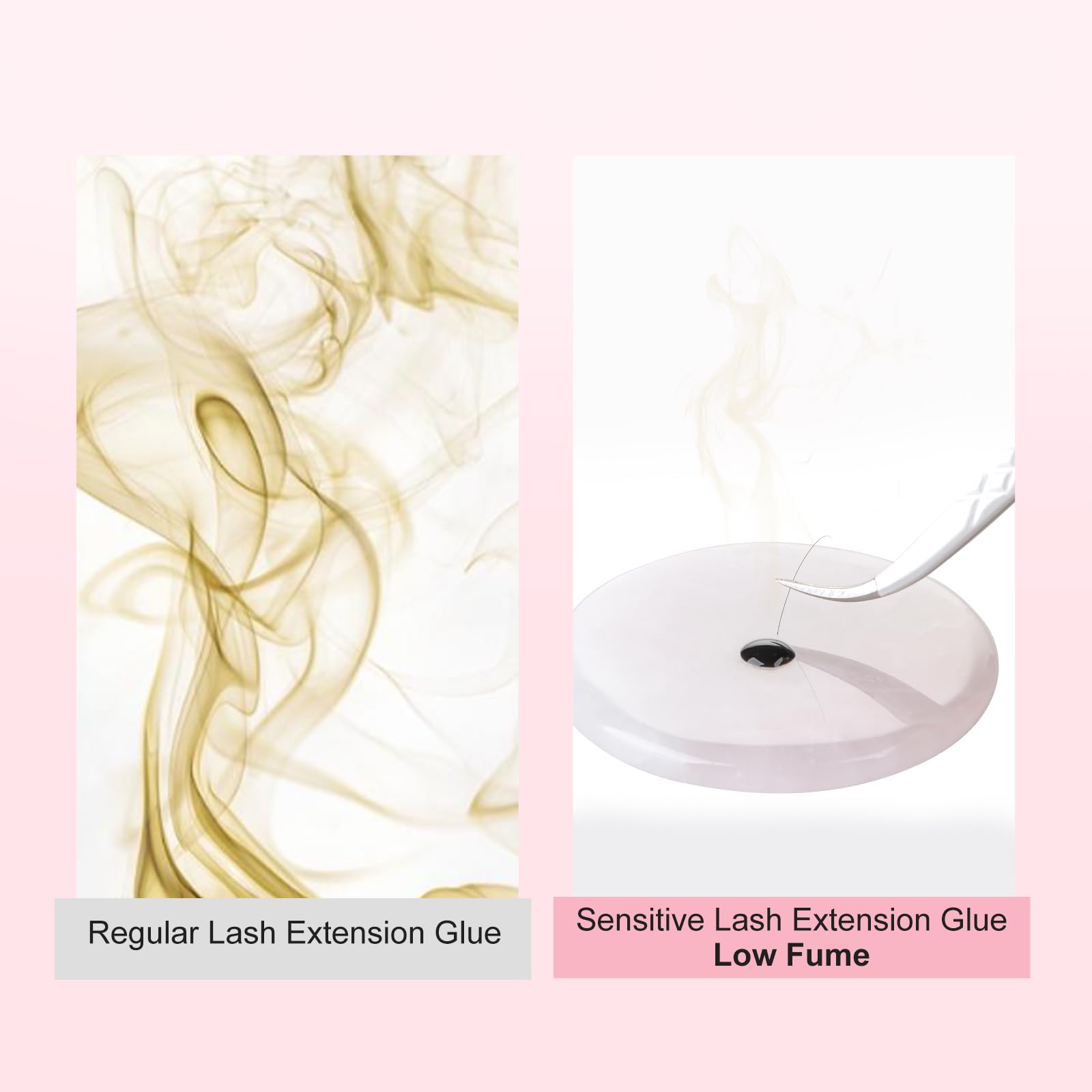 ALLOVE Professional Eyelash Extension Glue - Fast Drying 3-5 Seconds, Low Fume Formula, 3-4 Week Retention, Waterproof Lash Adhesive (5ml) for Sensitive Eyes - Perfect for Salon Use & Home Lash Extensions