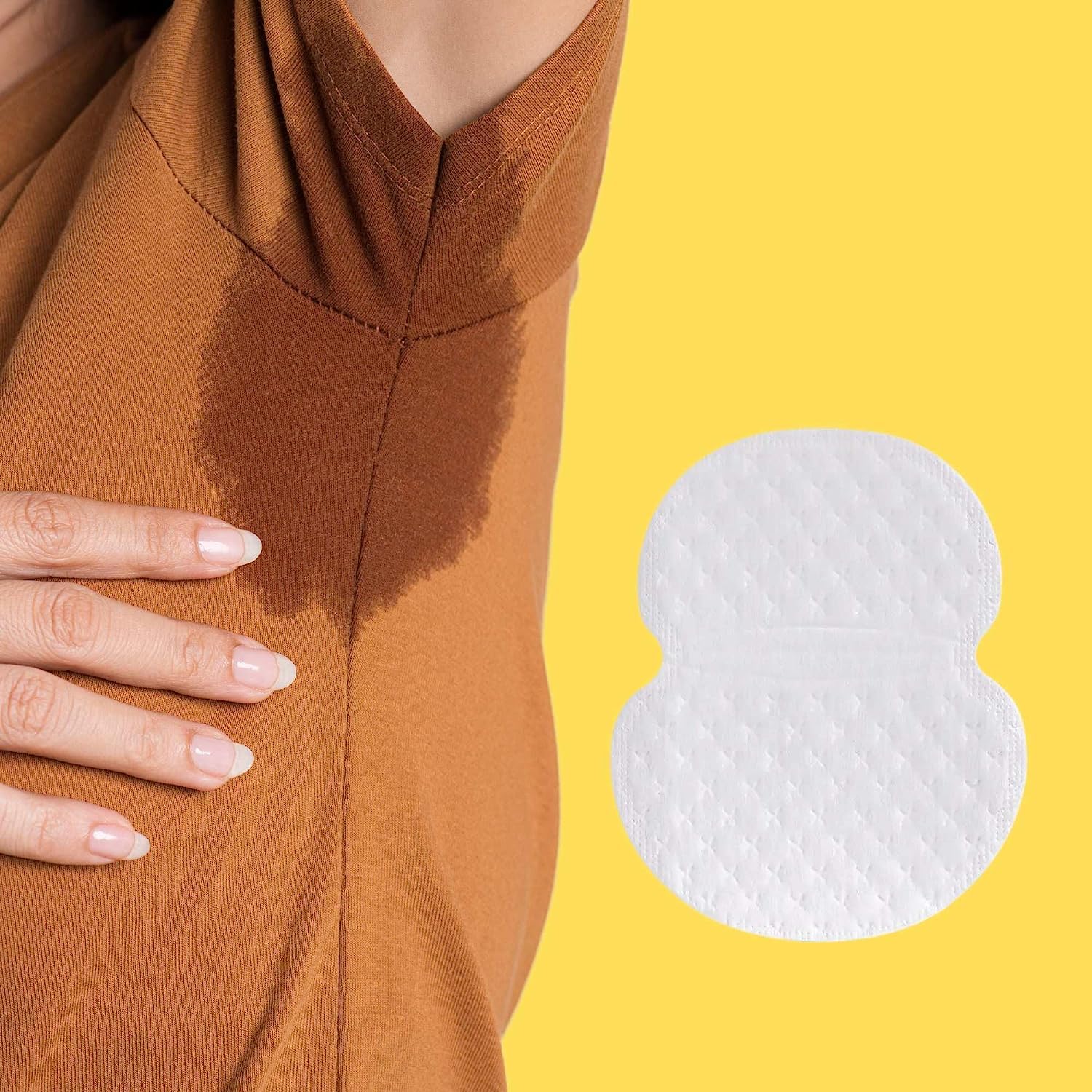 SUEFOR Disposable Underarm Sweat Pads (24 Pads) for Women & Men - Folded, Sweat Absorbent, Stain Proof, Anti-Bacterial & Odor Control - Skin Friendly & Fabric Safe - Perfect for Workouts, Office & Daily Wear