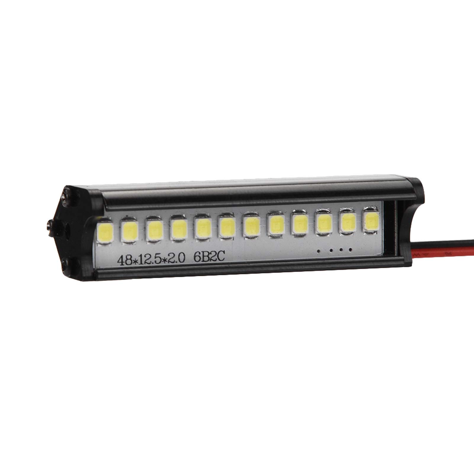 Haofy 55mm RC LED Light Bar for Crawler - Waterproof Off-Road LED Lamp Compatible with 1:10 RC Cars (SCX10, 90046, 90048) - Perfect for Night Crawling & Trail Adventures
