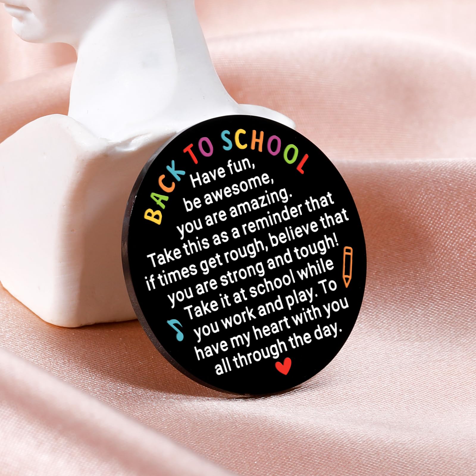 First Day of School Gifts for Kids - Back to School Essentials & Supplies for Daughter, Son, Students - Cute Pocket Hug Gifts, School Supplies & Birthday Gifts for Girls & Boys - Perfect for Classroom, Study, Homework & Gifting