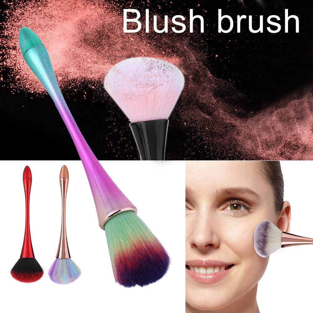 Professional Large Powder Mineral Brush - Nail Art Dust Brush & Makeup Blush Brush Set for Manicure, DIY Nails & Cosmetics Application - Perfect for Salon, Home Use & Professional Makeup Artists