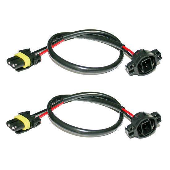 5202 H16 Wire Harness for HID Ballast to Stock Socket - Compatible with HID Conversion Kits - Perfect for Car Headlight Upgrades & DIY Automotive Electrical Projects