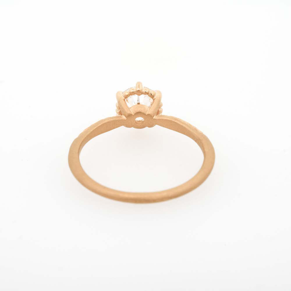 Evergreen Solitaire Ring - Dainty Minimalist 14K Gold Plated Ring for Women - Perfect for Everyday Wear, Anniversary & Wedding Gifts