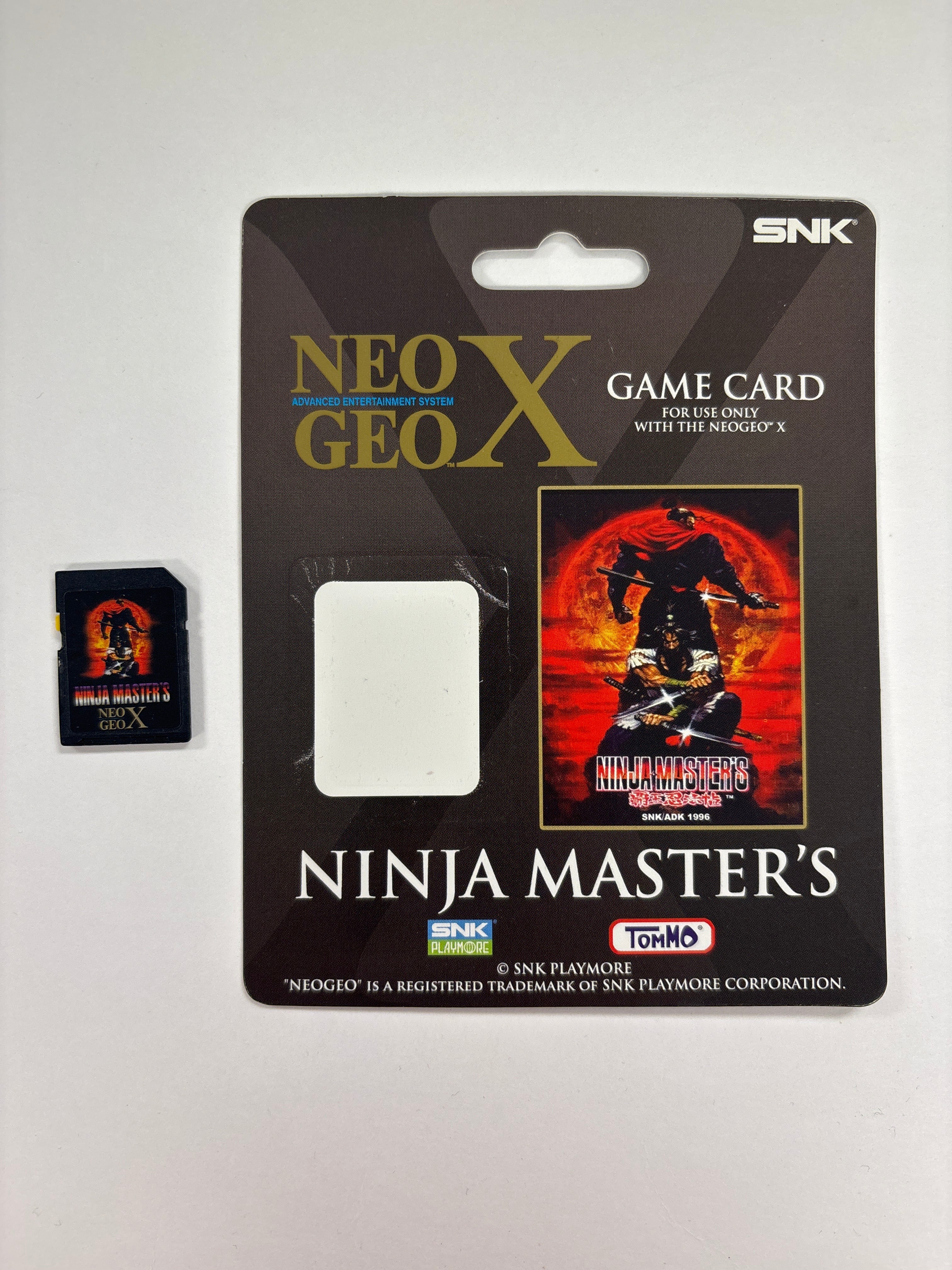 SNK Neo Geo X Gold Advanced Handheld Gaming Console with Ninja Master's - Like New Condition | Portable Retro Gaming for Travel & Home Entertainment
