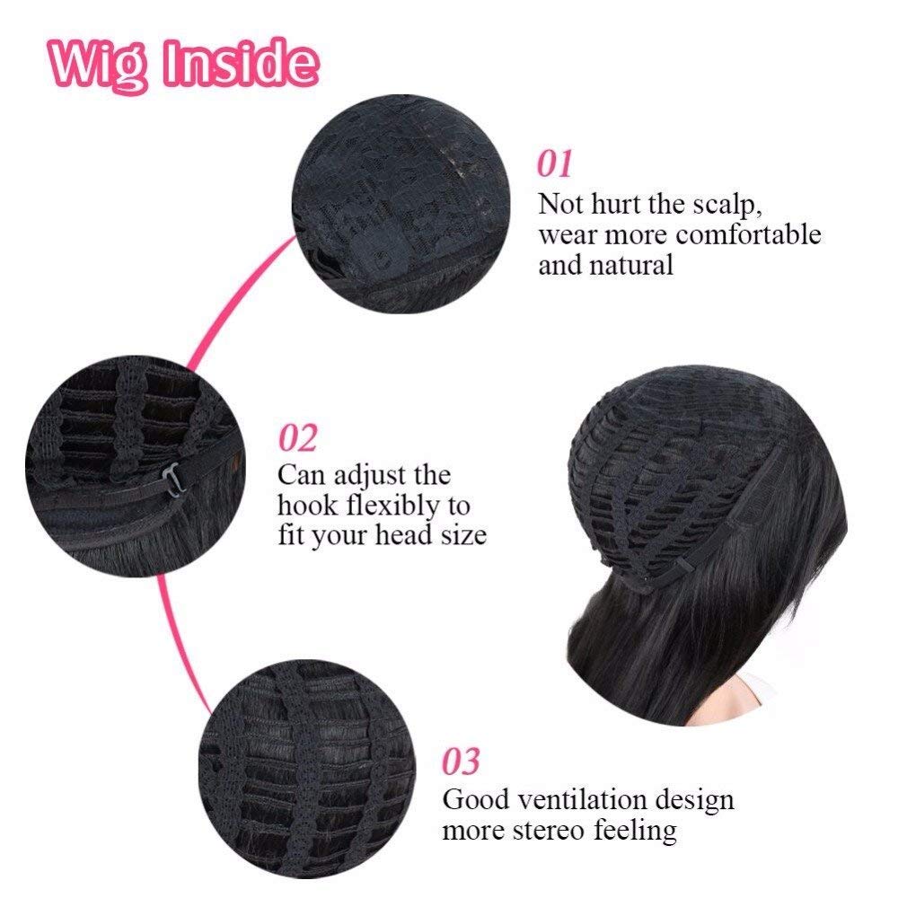 YOFAMA Synthetic Hair Wig for Women with Comb - Soft & Natural Looking Wigs for Daily Wear, Cosplay & Costume Parties