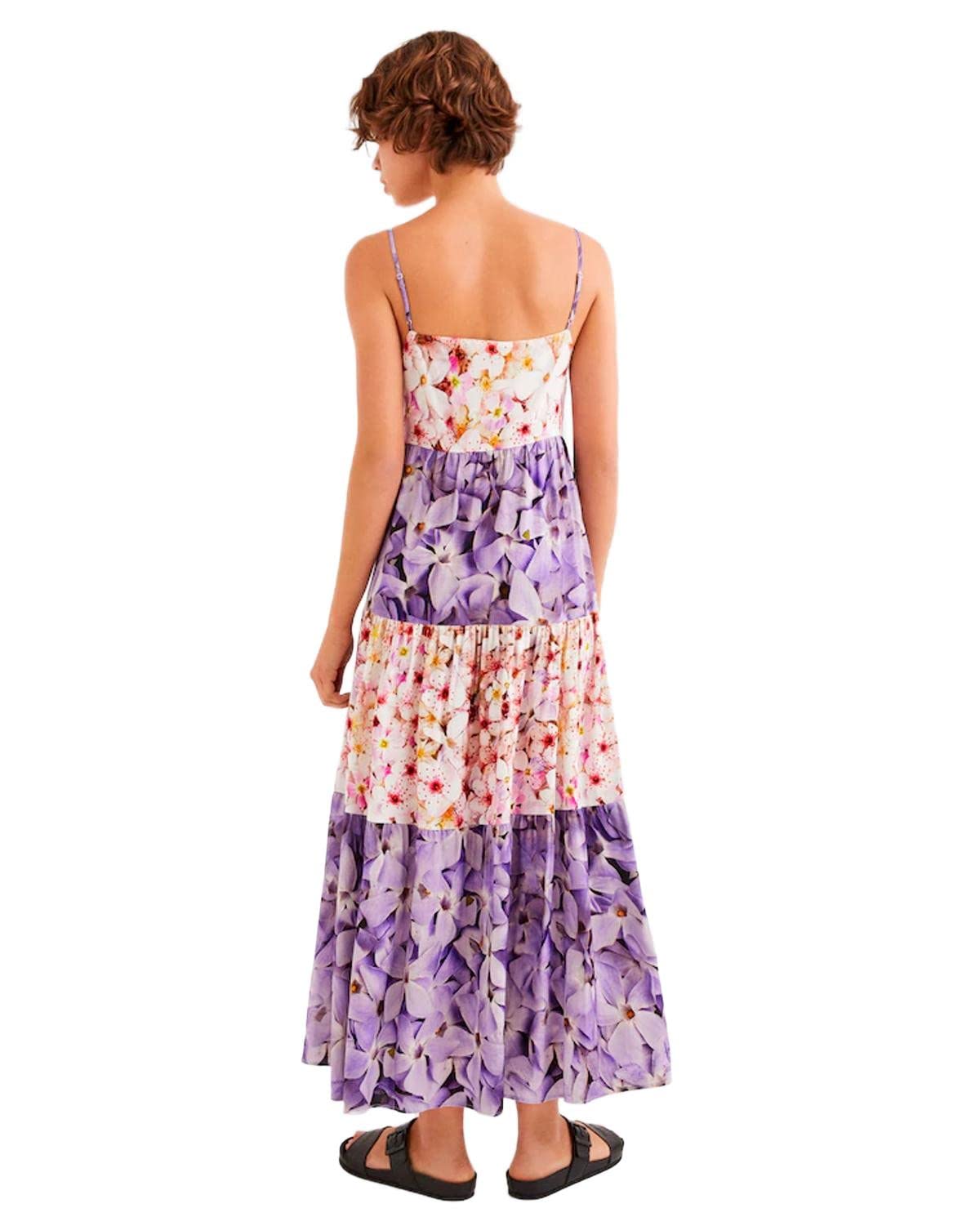 Desigual Women's Summer Floral Dress - Lightweight Casual Sundress for Beach, Vacation & Everyday Wear