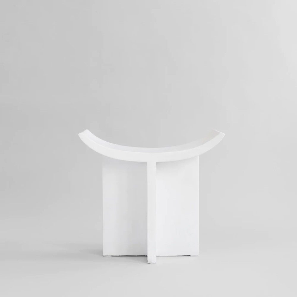 PRE-ORDER Brutus Stool by 101 Copenhagen - Modern Bone White Bar Stool for Kitchen Island, Dining Room & Home Decor