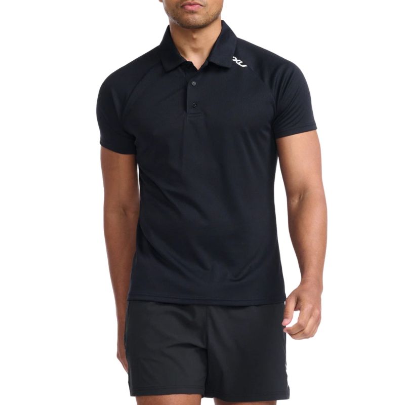 2XU Men's Performance Aspire Polo Shirt - Moisture Wicking, Breathable & Quick Dry for Running, Golf & Casual Wear