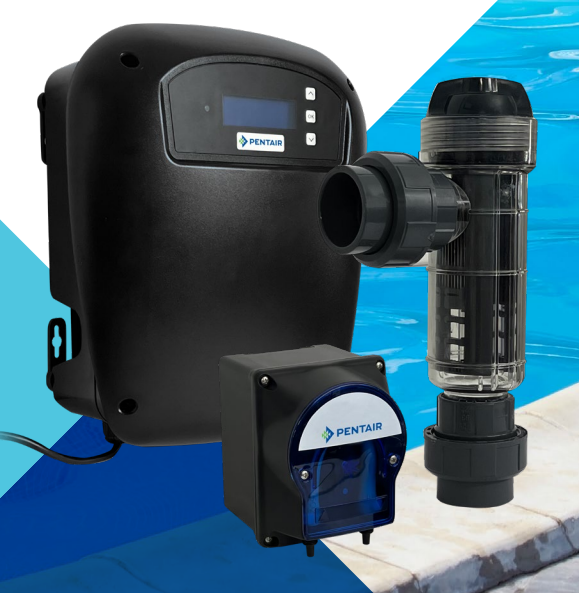 Pentair Posi Chlor 35g/hr Salt Chlorinator with pH Pump - Ideal for In-Ground Pools & Spa Water Treatment