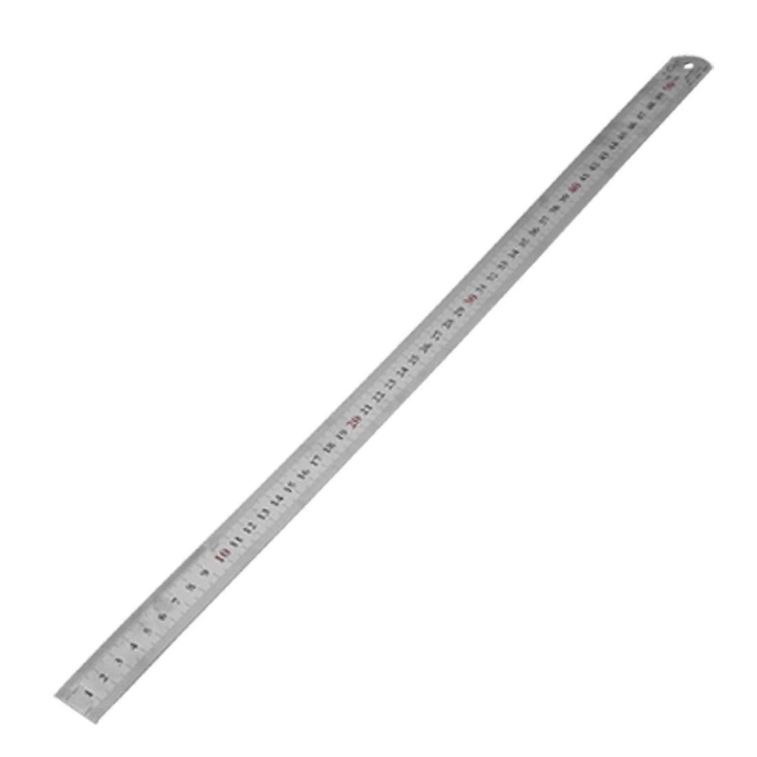 uxcell 50cm Long Straight Ruler - Stainless Steel Measuring Tool for School, Office, Engineering & DIY Projects