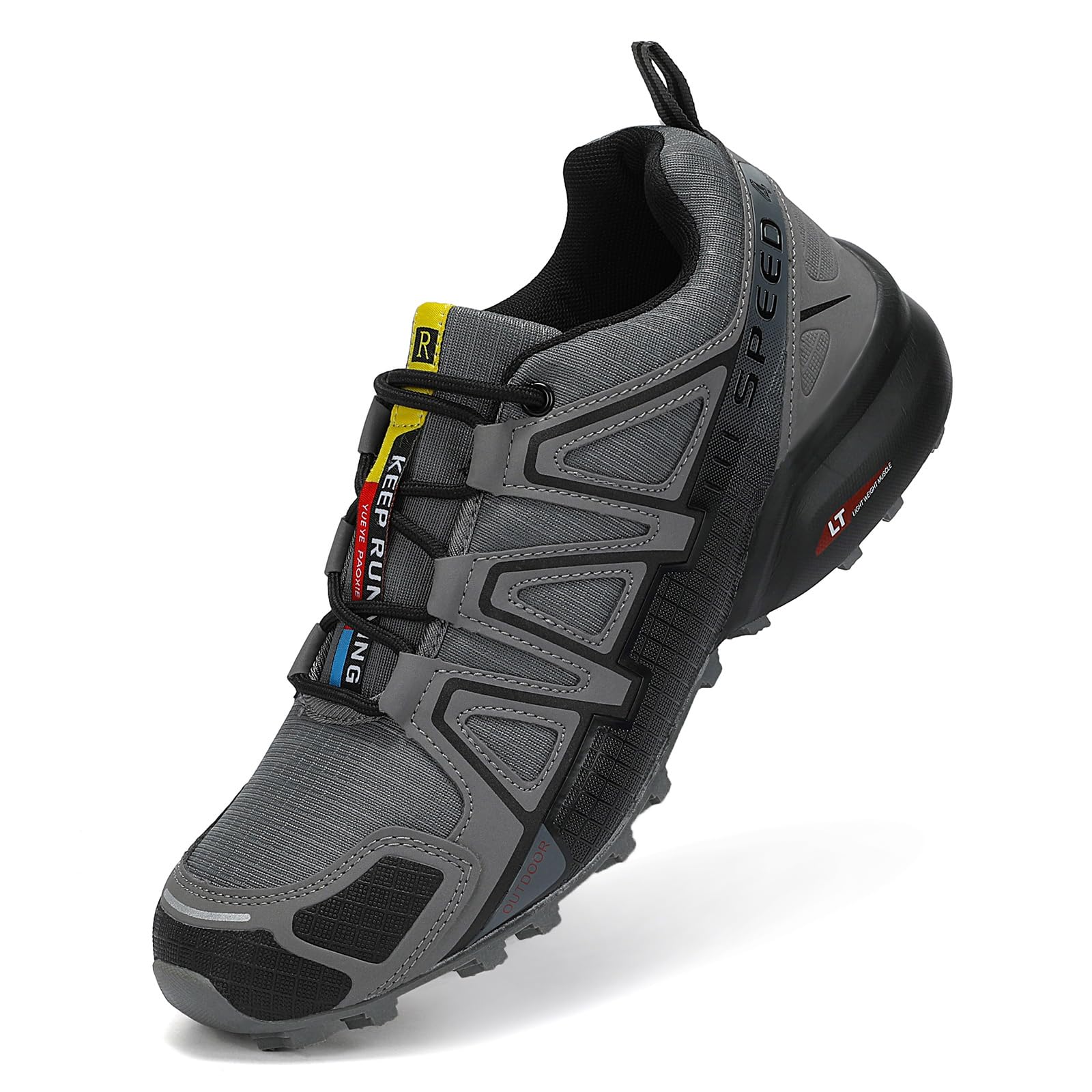VENROXX Men's Trail Running Shoes - Lightweight, Breathable & Non-Slip Hiking Shoes for Outdoor Trekking & Sports | Perfect for Mountain Trails, Jogging & Adventure Running