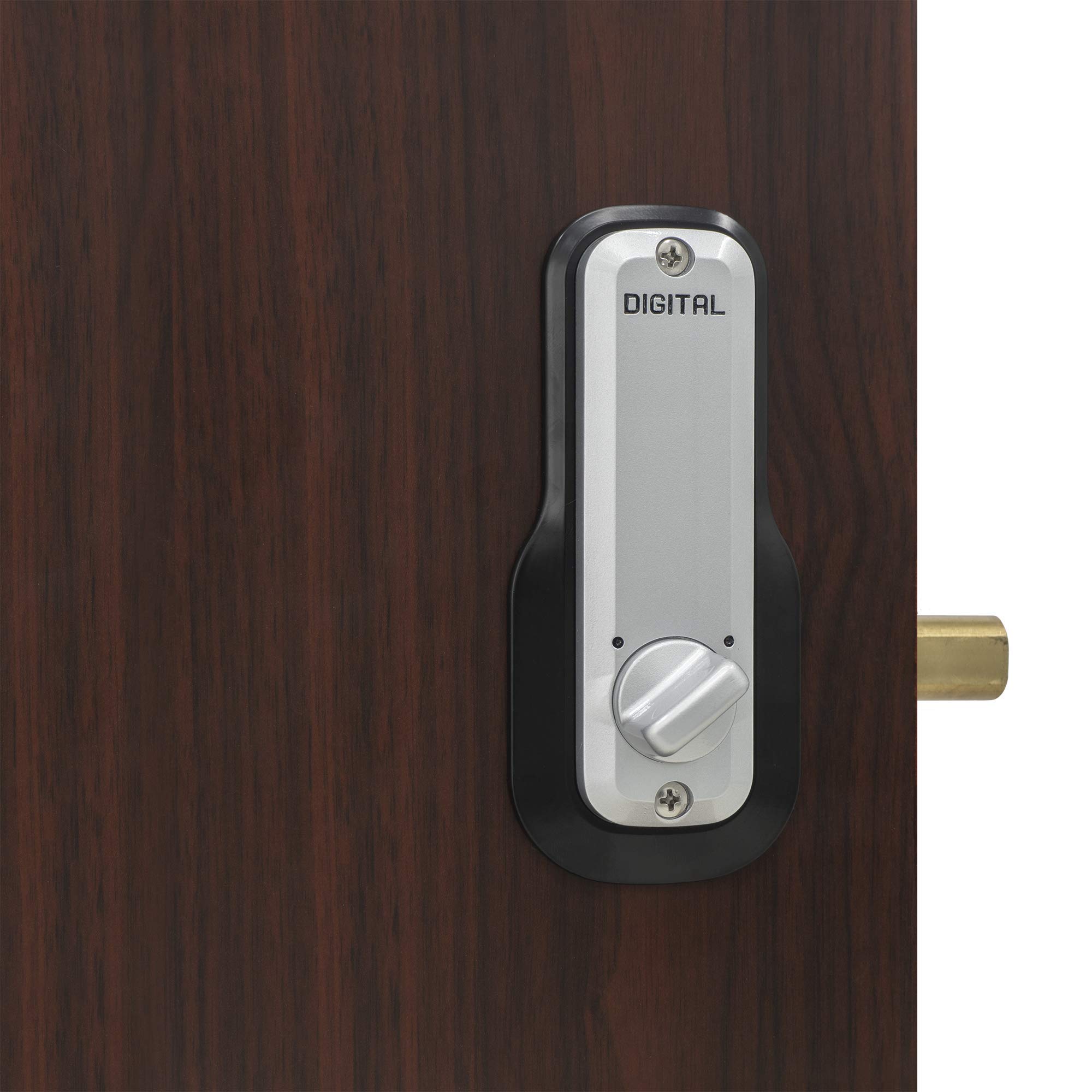 Lockey M210SCEZ Keyless Entry Deadbolt - Single Combination Mechanical Lock with EZ Plates for Home, Office & Apartment Security (Easy Installation)