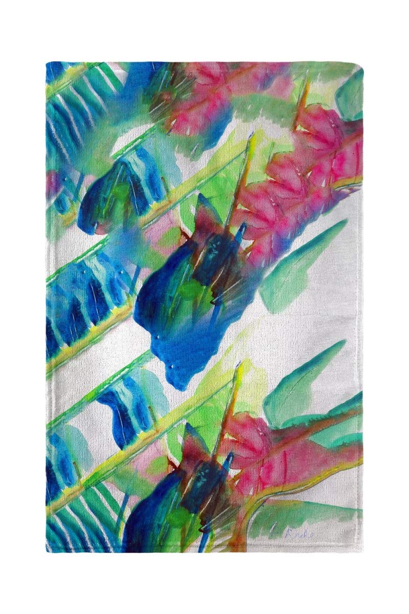 Betsy Drake KT1123 Pink Palms Kitchen Towel Set - Absorbent & Decorative Dish Towels for Cooking, Baking & Kitchen Decor - Perfect for Holiday Gifts & Home Use