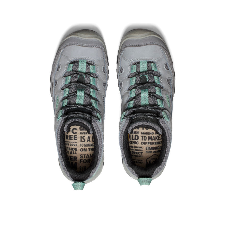 Women's KEEN Targhee IV Vented Hiking Shoes - Alloy/Granite Green | Waterproof & Breathable Trail Running Shoes for Outdoor Adventures, Hiking & Backpacking