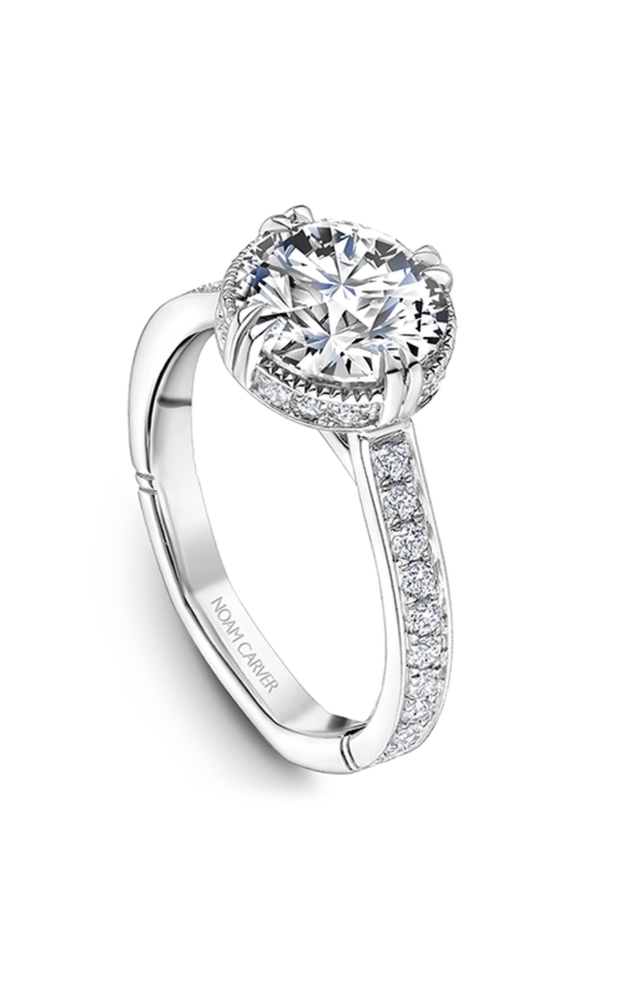 Noam Carver Atelier A004 03A Diamond Engagement Ring - Elegant Solitaire Wedding Band for Proposals & Anniversaries | Perfect for Romantic Moments & Special Occasions