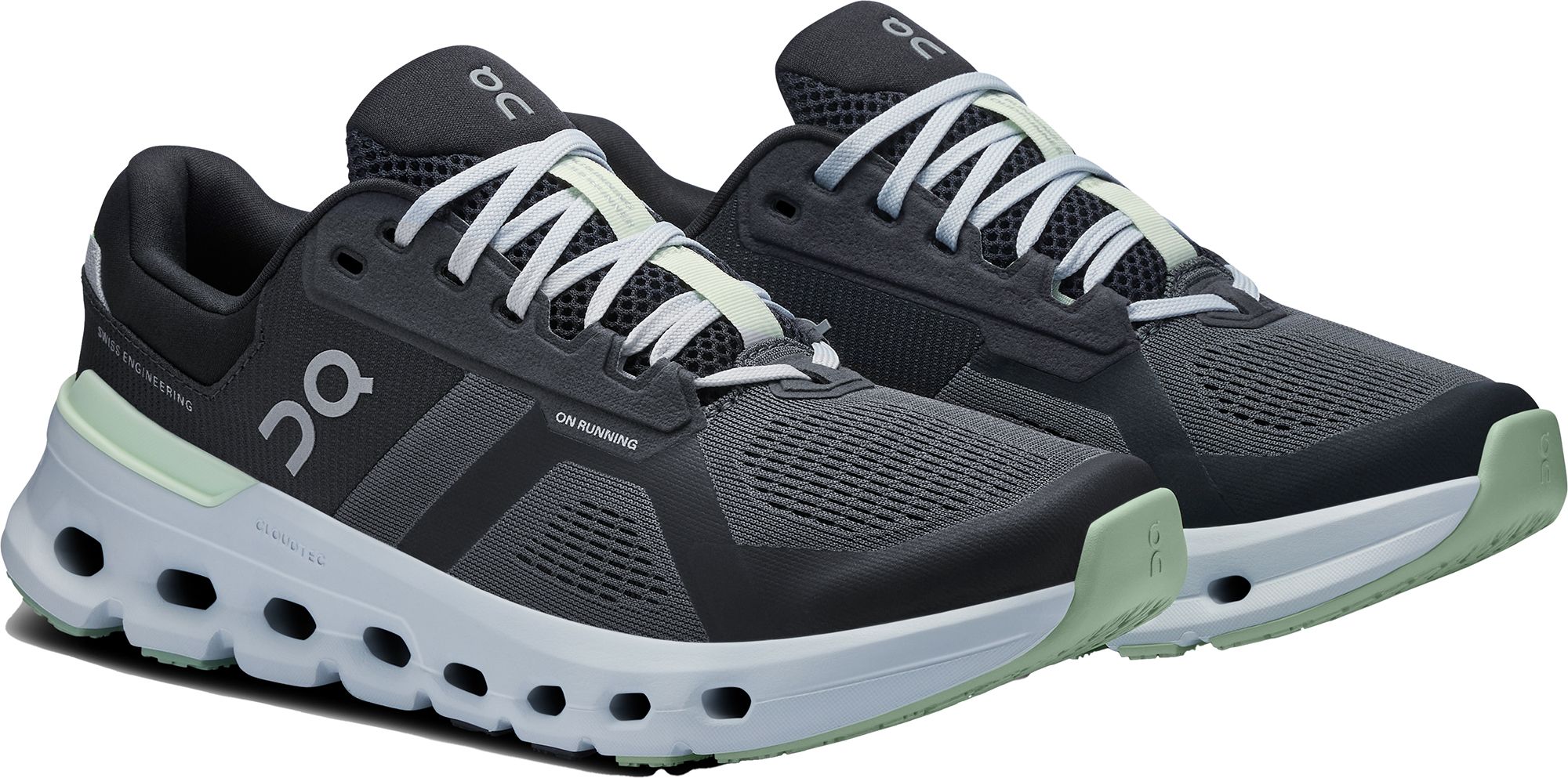 Women's Cloudrunner 2 Wide Running Shoes - Shadow/Lima Color - Lightweight Cushioned Sneakers for Jogging, Gym Workouts & Everyday Wear