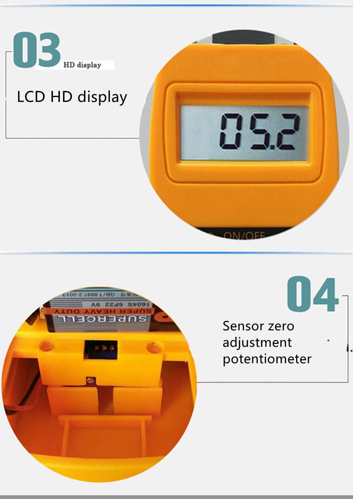 NEWTRY Digital Moisture Meter - Soil Moisture Tester & Analyzer for Plants, Wood, Concrete - Accurate Water Detector for Gardening, Farming, Construction (Silver)