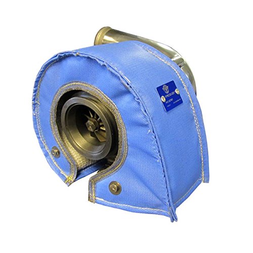 High-Performance PTP Turbo Blankets Universal T3/T4 Turbo Blanket - Heat Resistant & Durable Blue Cover for Turbochargers - Perfect for Racing, Tuning & High-Performance Cars