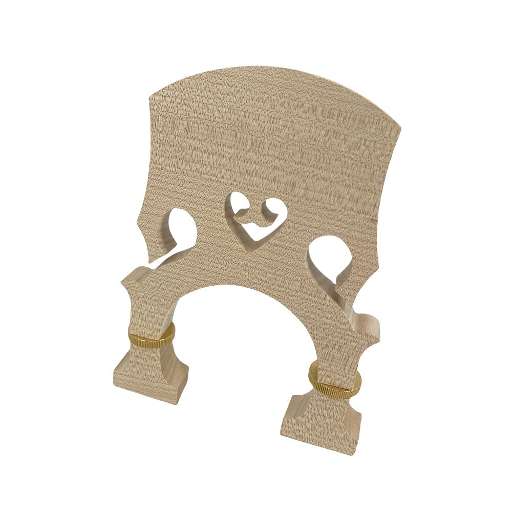 Adjustable Height Maple Wood Upright Bass Bridge - Premium Double Bass Repair & Setup Kit for Professional Musicians & Luthiers - Perfect for Jazz, Classical & Orchestral Performances