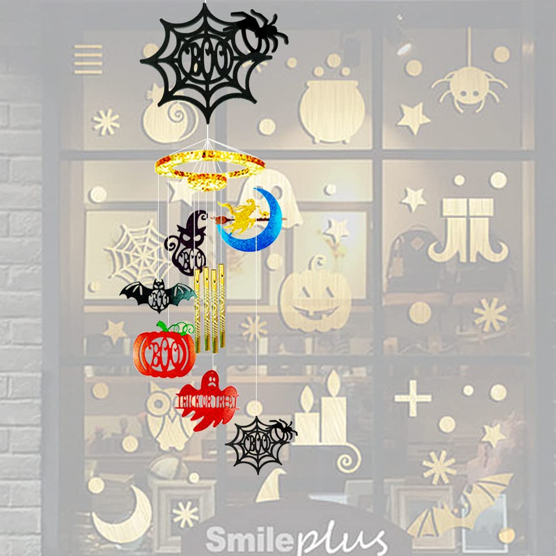 8-Piece Halloween Spider Wind Chime Silicone Molds for DIY Resin Crafting - Epoxy Resin Casting Kit for Spooky Home Decor, Garden Ornaments & Unique Handmade Gifts