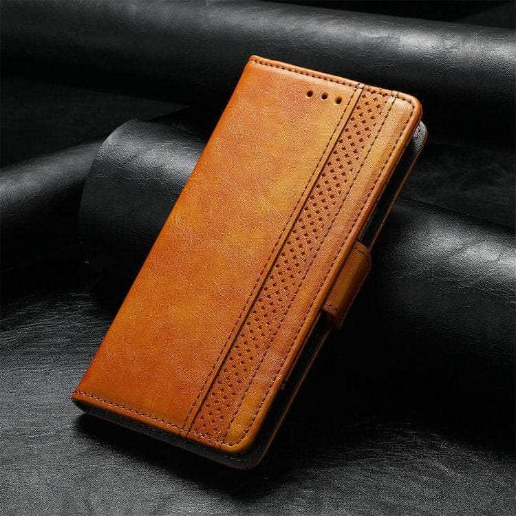 Google Pixel 6 Pro Luxury Leather Wallet Case with RFID Blocking - Slim Protective Phone Cover for Business Professionals & Travelers