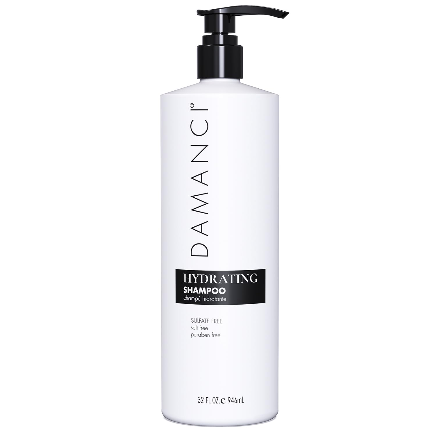 Hydrating Salt-Free Shampoo for Frizzy Hair - Sulfate & Paraben Free Keratin Shampoo with Collagen, Olive, Coconut & Jojoba Oil - 32 oz Hair Repair Treatment for Dry, Damaged Hair - Perfect for Daily Use & Color-Treated Hair
