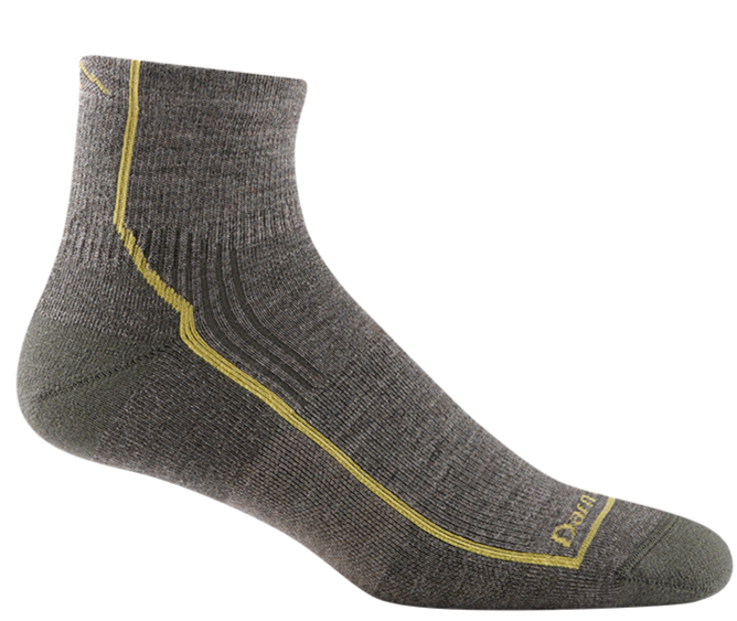 Darn Tough Men's Hiker Midweight Quarter Socks - Moisture-Wicking Hiking Socks for Outdoor Adventures & Daily Wear