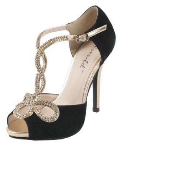 Stylish Black and Nude High Heels for Women - Elegant Pointed Toe Pumps for Office, Party & Wedding Occasions
