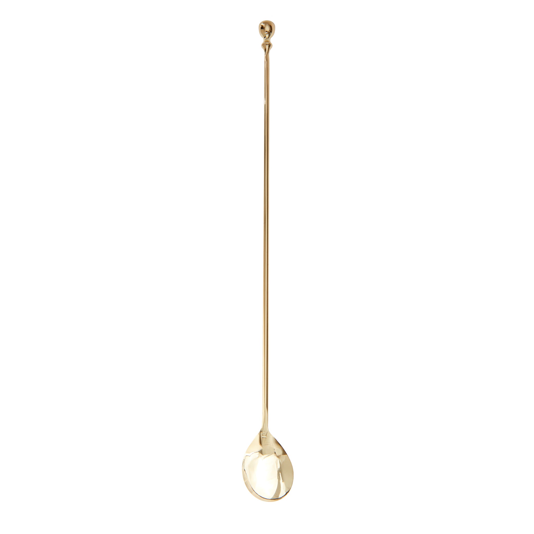 LEOPOLD® Gold Plated Bar Spoon 36cm - Premium Cocktail Mixing Tool for Bartenders & Home Bars