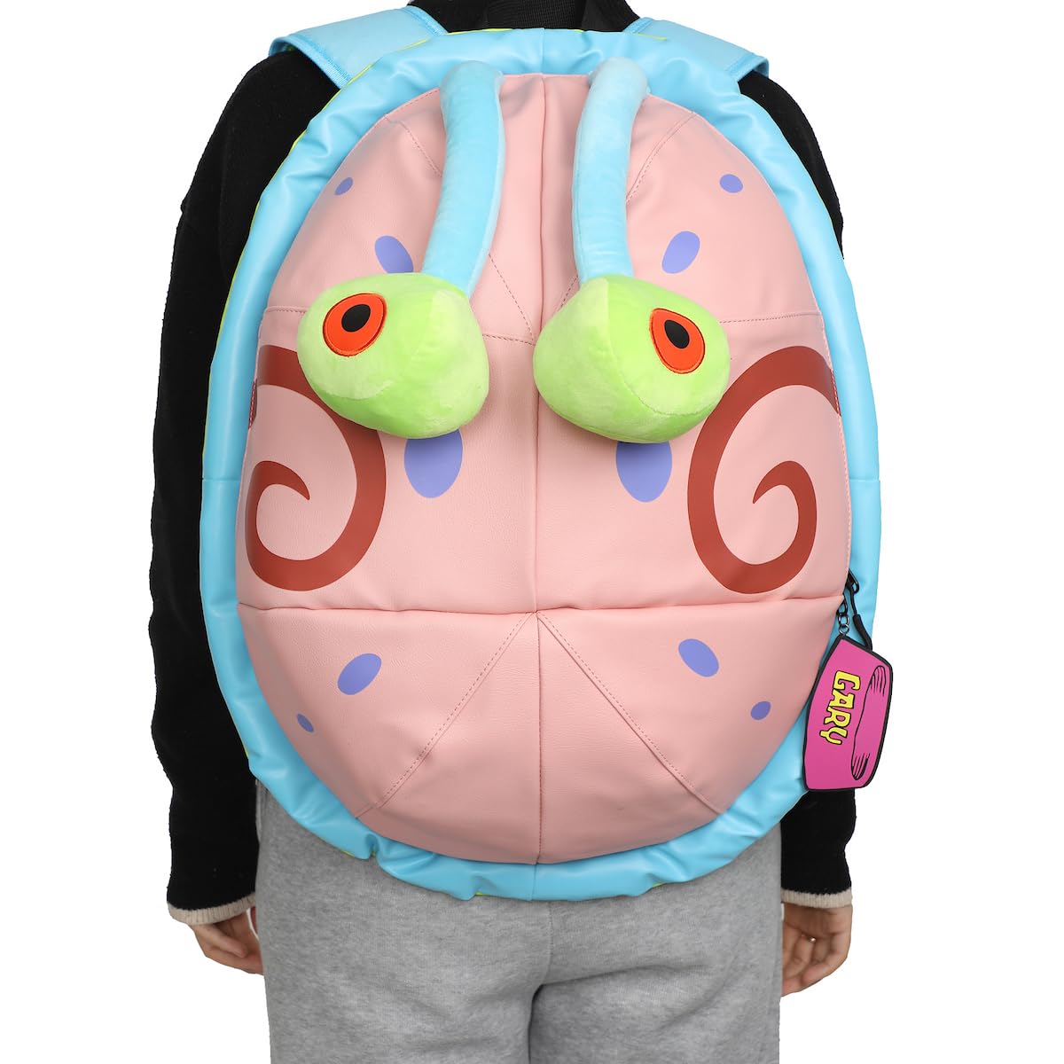 Spongebob Squarepants Gary the Snail 16.4 Inch Cute Cartoon Character Backpack for Kids - School, Travel & Cosplay Accessory