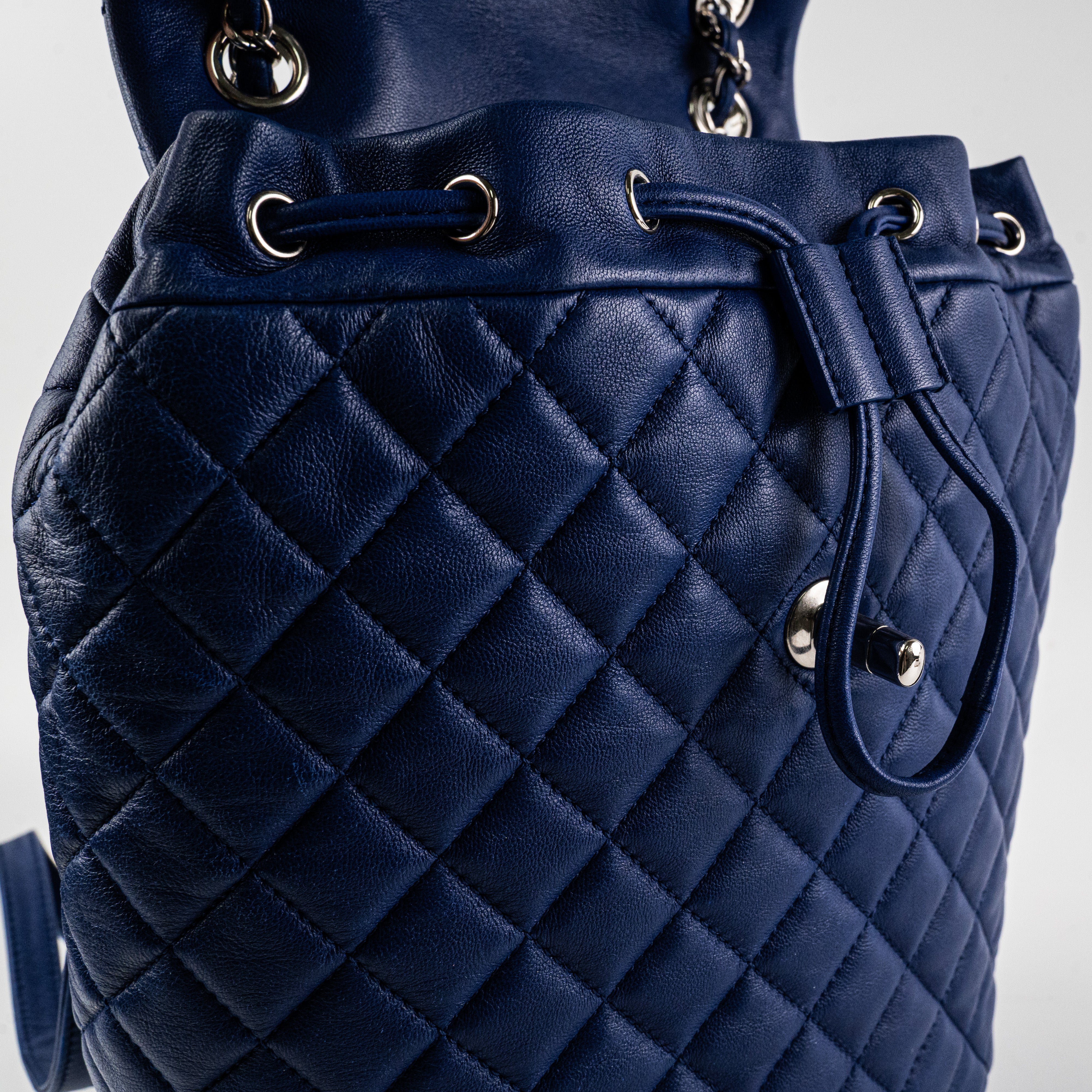 Chanel Small Urban Spirit Lambskin Blue Backpack - Luxury Designer Handbag for Women, Perfect for Travel, Work & Everyday Use