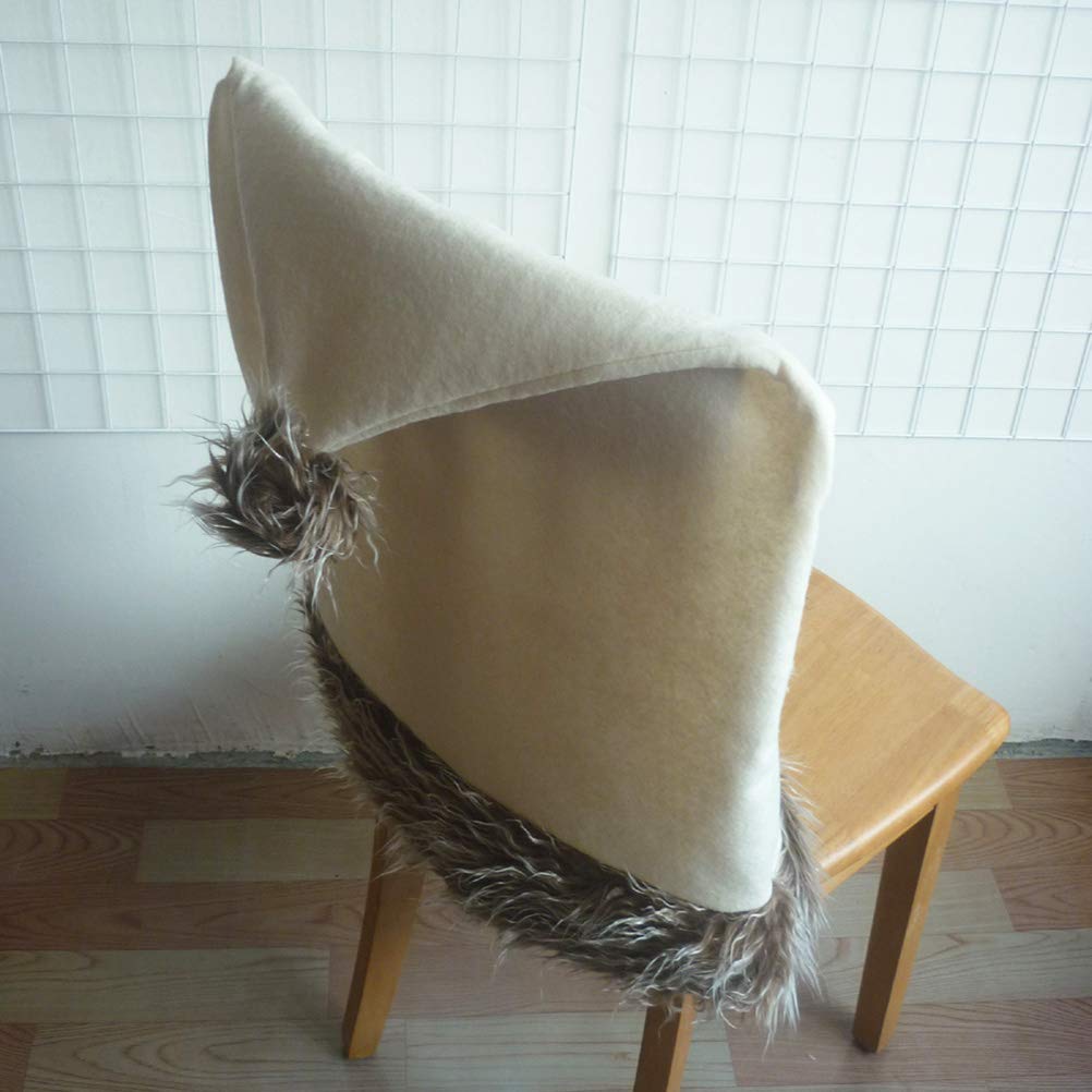 Festive Santa Chair Slipcover - Christmas Chair Protector with Detachable Santa Hat - Holiday Home Decor for Living Room, Dining Room & Party Decorations