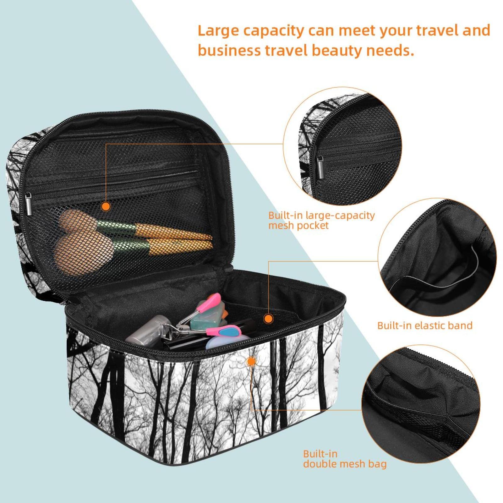 Portable Travel Makeup Organizer Bag for Women - Cosmetic Case with Multiple Compartments for Toiletries & Beauty Essentials | Perfect for Vacation, Gym, and Daily Use
