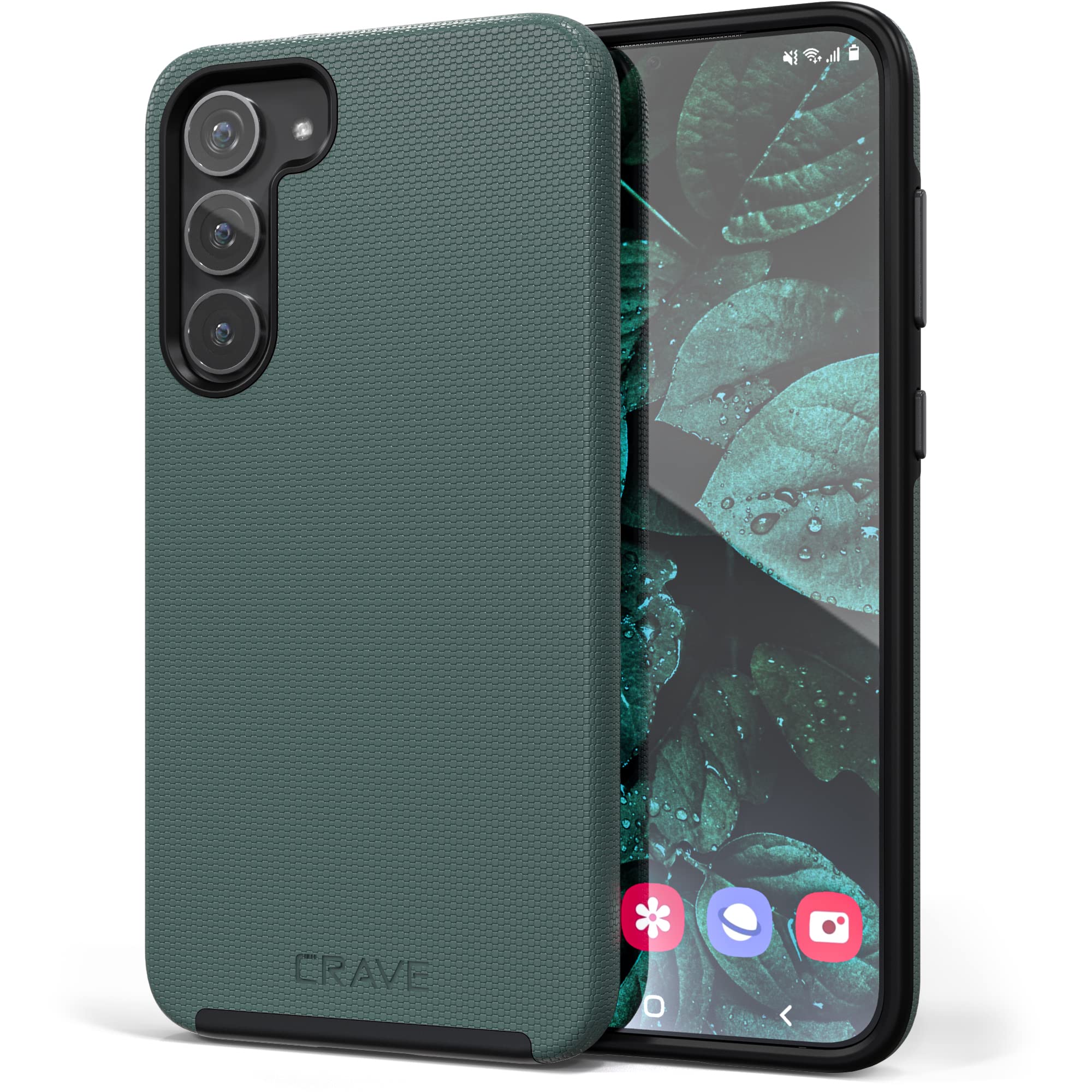 Shockproof Dual Layer Case for Samsung Galaxy S23 Plus - Heavy Duty Protection, Military Grade Drop Tested, Slim Fit Cover (Forest Green) | Perfect for Outdoor Activities, Travel & Daily Use
