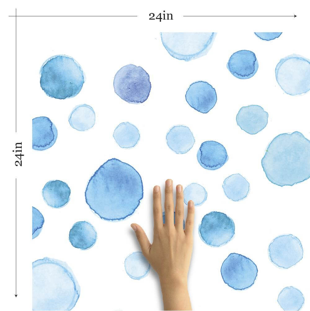 Blue and White Textured Peel and Stick Removable Wallpaper - Self-Adhesive Decorative Wall Covering for Bedroom, Living Room, and Office Decor