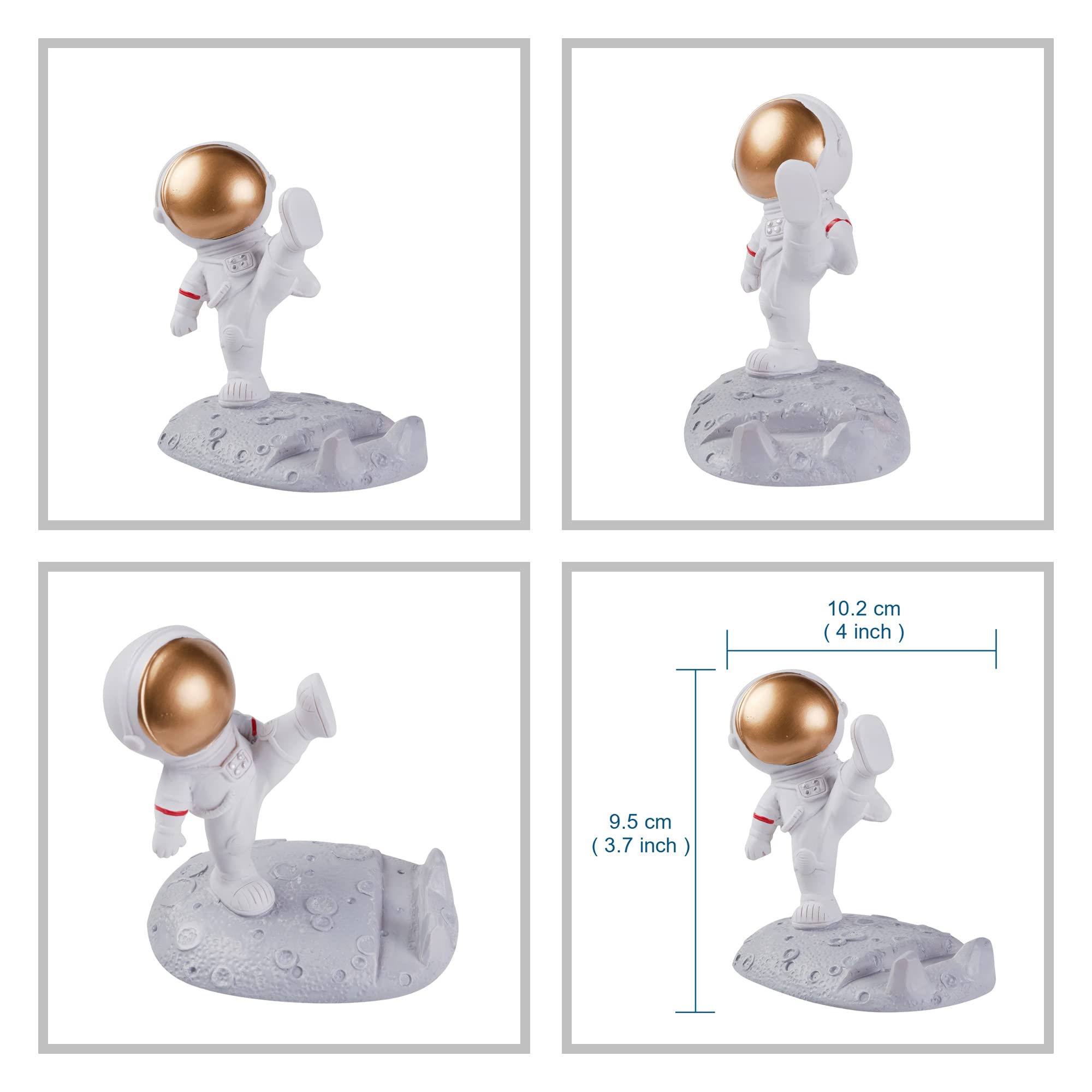Creative Astronaut Cell Phone Stand - Spaceman Phone Holder for Desk, Unique Desktop Ornaments with Kicking Leg Design | Perfect for Office, Home Decor & Gift Ideas