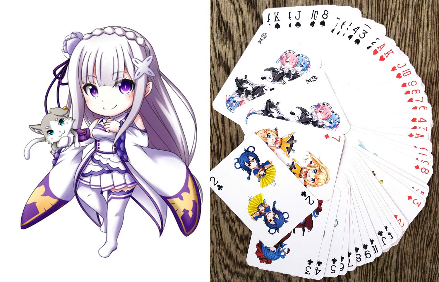 Anime Playing Cards - 54 Unique Poker Deck with KUENO Chibi Manga Characters | Perfect for Game Nights, Collectors & Anime Fans