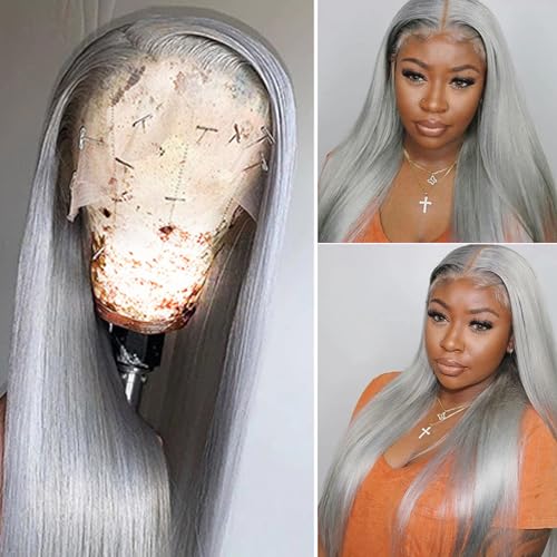 #13x4 HD Grey Lace Front Wig