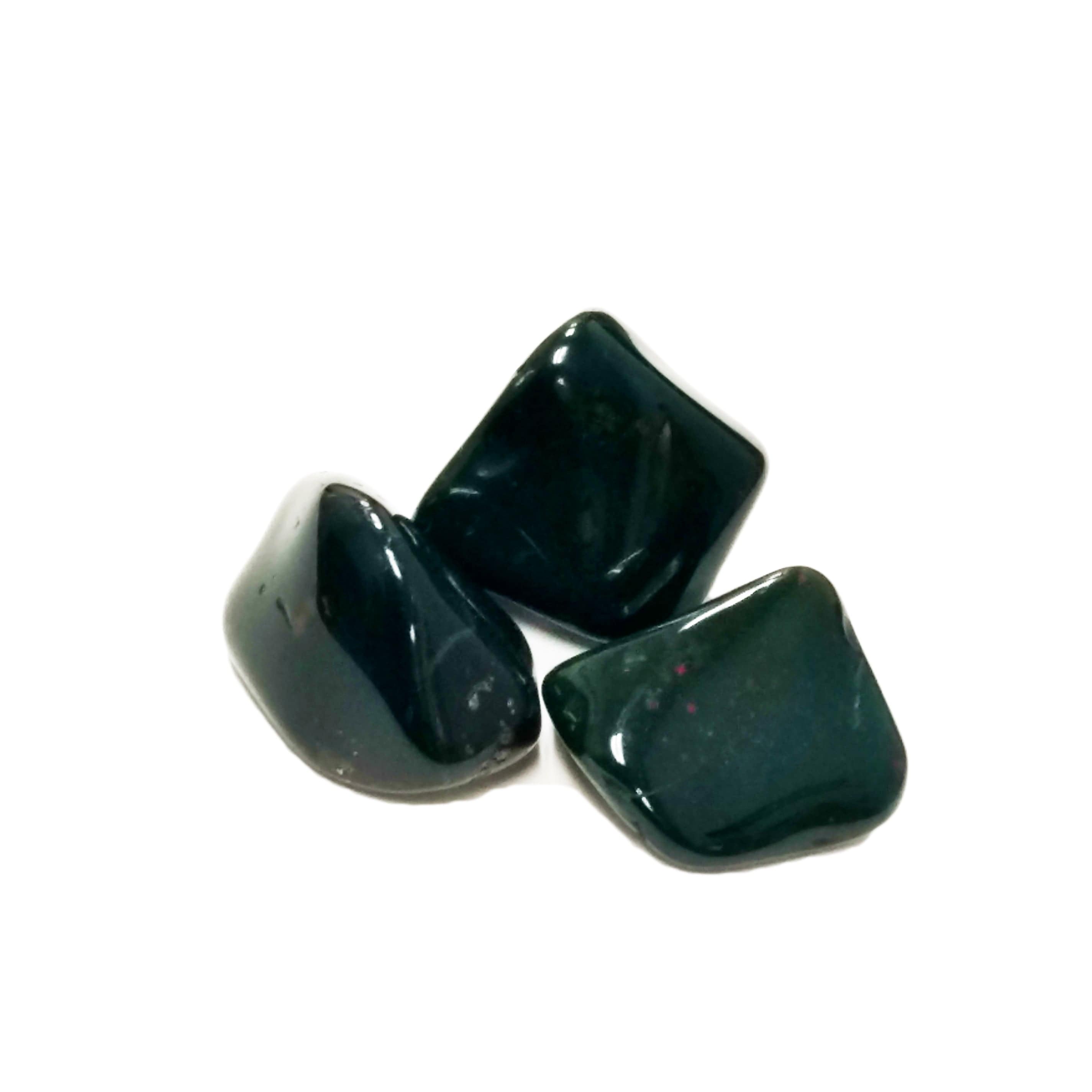 Natural Bloodstone Tumbled Pocket Stone - Healing Crystal for Stress Relief, Meditation & Energy Balance | Perfect for Reiki, Chakra Healing & Spiritual Gifts