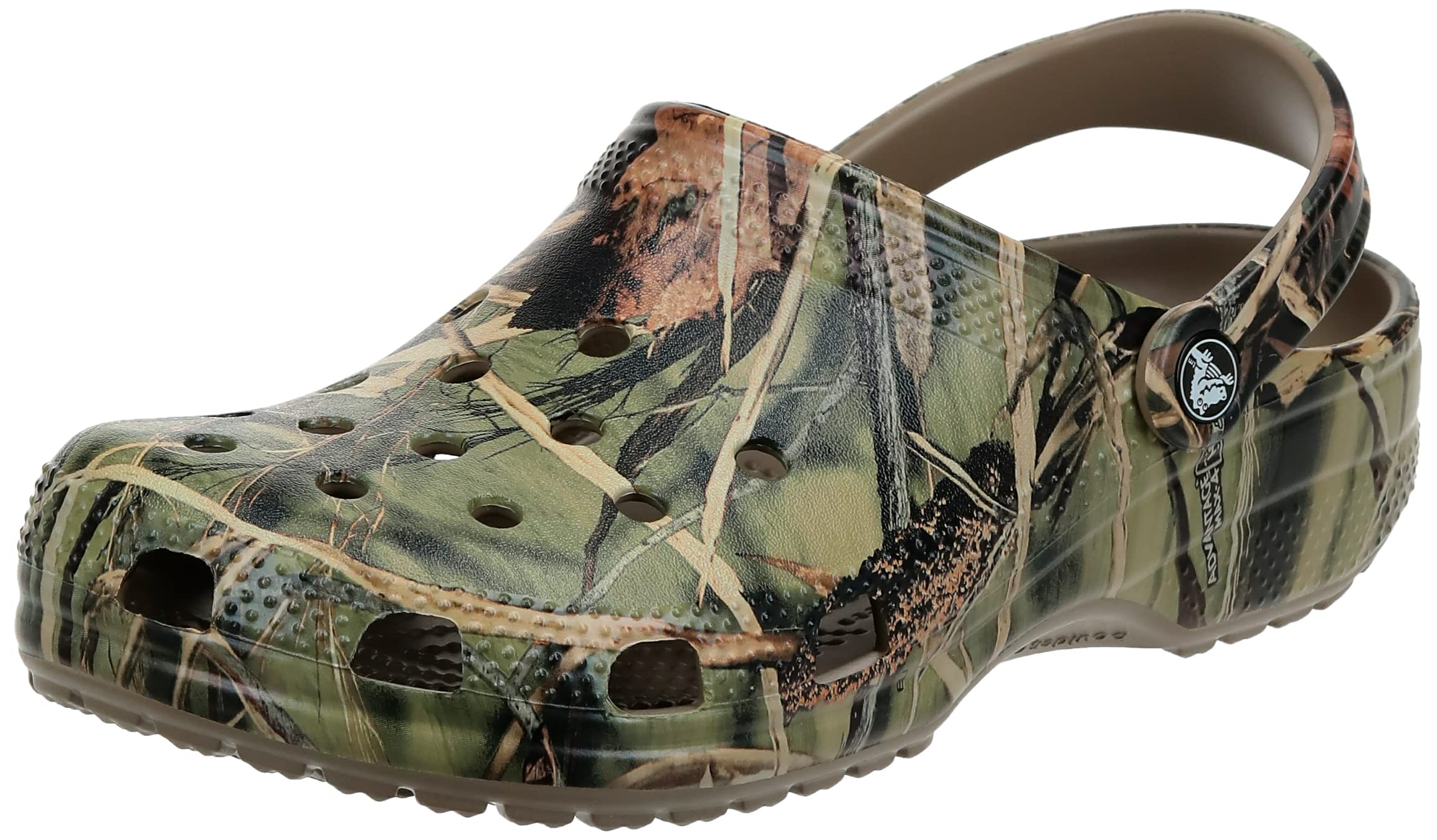 Crocs Men's & Women's Classic Realtree Camo Clogs - Comfortable Slip-On Water Shoes for Outdoor, Garden, and Casual Wear